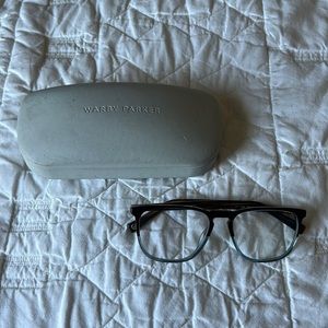 Warby Parker 1/2 Light Blue Glasses